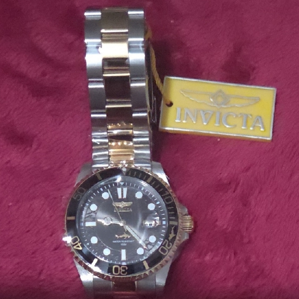 Invicta Silver and Gold Men's Watch